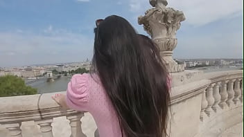 Preview 1 of Pornimeyg - STEPDAD &amp_ STEPSON GIVE PRETTY TEEN TOUR OF BOOTYPEST!