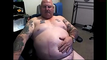 Preview 3 of Hot Small Boobs Sucking Teens - Fat old man jerking off his white cock
