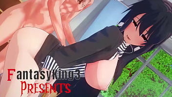 Preview 1 of Touhou Bondage - Akeno and Rias Gremory 3some The best Gift | HS DXD NTR Madness 7 | Full Movie on PTRN or Sheer: Fantasyking3