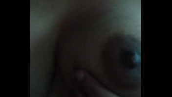 Preview 1 of Women Fucking Dog - Sucking my own huge boob