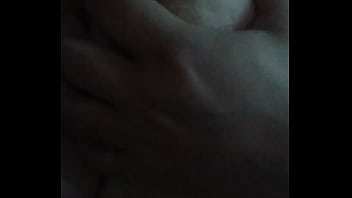 Preview 4 of Women Fucking Dog - Sucking my own huge boob