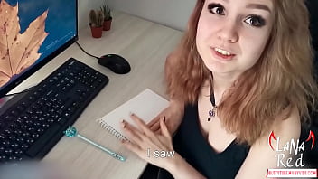 Preview 1 of Labnis Sex - Horny Cutie Sensually Sucks Big Dick Step Brother And Gets Hot Cum In Mouth