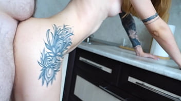 Preview 4 of Movie Chenes - Instead of Cooking Lunch,  I Interrupt Her in the Kitchen and Take Her from Behind