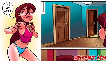 Preview 2 of Xxx Small Vedeyo - Spying behind the door - The Naughty Home Tittle 8