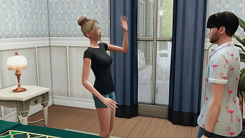 Preview 3 of Cum Loudercom - Stepsister caught by stepbrother masturbating in her room then impregnates her