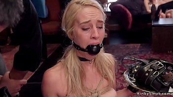 Preview 2 of Chaines Little Girls - Bdsm orgy party with hot slaves