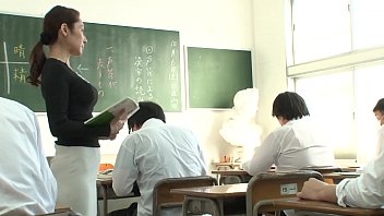 Preview 1 of X Sex Video Chin - 声が出せない絶頂授業で10倍濡れる人妻教師　南條れいな
