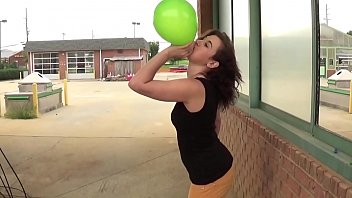 Preview 3 of Hindi Xxx Hd West Bengal Video - Fifi Foxx Blows and Pops Balloons Outdoors