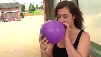 Preview 1 of Hindi Xxx Hd West Bengal Video - Fifi Foxx Blows and Pops Balloons Outdoors