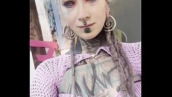 Preview 3 of Lena Andreason - Any wishes for the new year ? -#facetattoo #bodyart #girlswithtattoos #girlwithtattoo #tattooed #tattoolove #alternative...