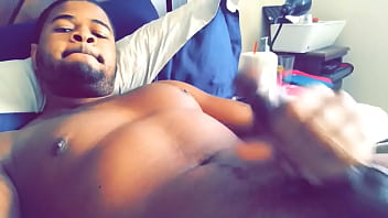 Preview 2 of 5wo Girl - Thug stroking his BBC in his str8 roommates bed during quarantine