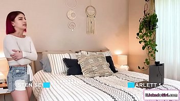 Preview 1 of Super Big Huk - Lesbian couple masturbating on webcam