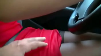 Preview 2 of Mom Seping Son - stockings in my car