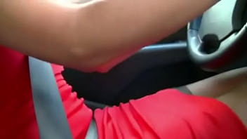 Preview 1 of Mom Seping Son - stockings in my car