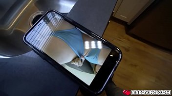 Preview 1 of China Girl Nipple Sucking - Sexy blonde teen making stepbro keep his mouth shut