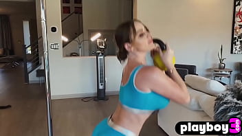Preview 1 of Lela Star Boy - Wet curved MILF Sophie Dee tried a new big sex toy after passion training