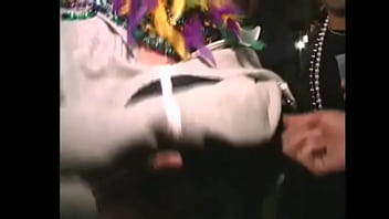 Preview 4 of Sex Xx Nigeria - Mardi gras flasher gets a rapid fire of nipple flicks from stranger