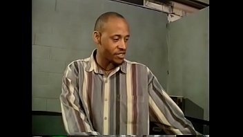 Preview 1 of Rap Sexra - Ebony chick in a pink latex dress Hot Chocolate takes a hard black cock in her wet pussy on the desk