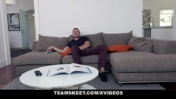 Preview 1 of Boy Sxs - Blonde Teen (Athena May) Takes Her StepBrother&#039_s Dick: To Keep A Secret With Cumshot - Bracefaced