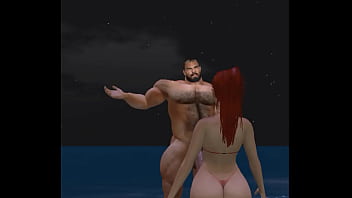 Preview 2 of Sex Vdie - cam heyward on private clothing optional beach