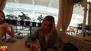 Preview 1 of Jo Secret Video - Remote Vibrators Inside Two Hot Girls - SFW Public Fun | Part 2