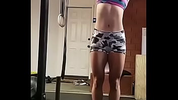 Preview 1 of Boobs Model 2018 - Workout hardcore