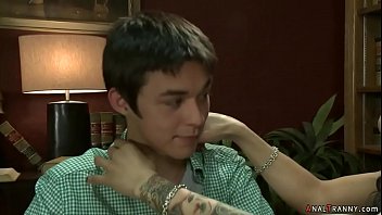 Preview 1 of Strip Tickle Challenge - Shemale librarian anal fucks guy