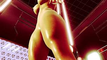 Preview 3 of Load On Big Black Tits - Space arena fighters