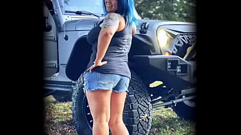 Preview 3 of Cody Banx - New blue hair and our Jeep!