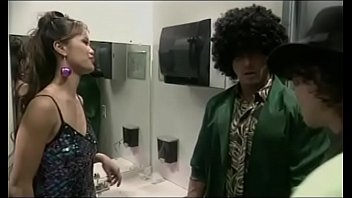 Preview 1 of Sunny Leone Using Condom - Pimp-meister was short in the toilet room of night club and heaven angel Venus came to give him the second chance
