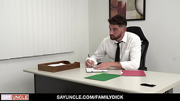 Preview 1 of Prignen Sex - DadCreep - stepSon visits Stepdad&#039_s office to suck his cock