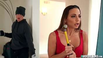 Preview 1 of Khaki Sara - Intruder fucks hot blindfolded widow