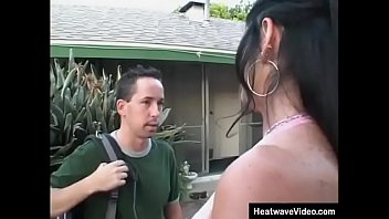 Preview 1 of Paintbrush Gold - Dark haired MILF wasn&#039_t expecting to end fucked by young boy today