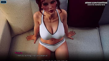 Preview 3 of Flexible Margo Fuck - City of Broken Dreamers | Young green haired 18yo teen with a perfect body and a gorgeous big ass deepthroat and pussy creampie | My sexiest gameplay moments | Part #7