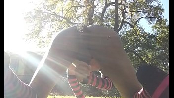 Preview 2 of Danny D Norway - Black Furry Bunnyboi Jerks Outside