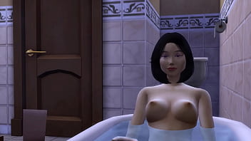 Preview 1 of Jilbab Bugil Twitter - Japanese step Son Fucks Japanese Mom After Taking A Bath And Hides Under Her Bed - Family Sex Taboo