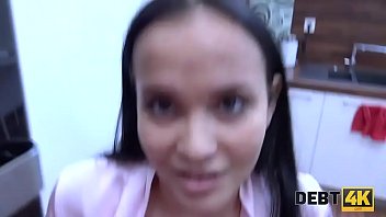 Preview 2 of Sex In Yoga Panty - DEBT4k. If lassie wants to stay at rented room,  she should fuck