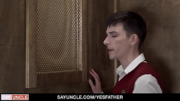 Preview 1 of Lennox Luxy With Black - The boy never expected sinning and absolution would feel so good