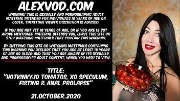 Preview 1 of Fif Teencom - Hotkinkyjo tomatos,  xo speculum,  fisting &amp_ anal prolapse