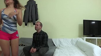 Preview 2 of Romantic Breastfeed - Dominican Ebony beauty tricks one of her followers into fucking her. He thought the cameras were off!!