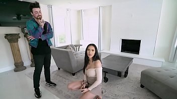 Preview 4 of Aj Lll - MJ Fresh Sucks Off Logan Xander While The Director Prepares The Set For Her Scene