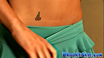 Preview 1 of Futanari Rape - Brooke Skye - Striptease On The Stairs