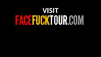 Preview 1 of Xxxcvbm - Sexy Skank Lets Random Guy Fuck Her Face