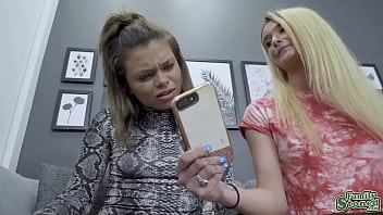 Preview 1 of Teenagers Sex In School - Destiny Cruz gets a hot birthday gift from her stepsister