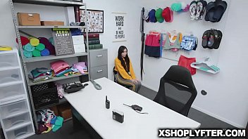 Preview 1 of Miya Khekifa - Sexy thief Judy Jolie cumming hard on the security offciers throbbing cock