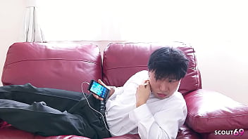 Preview 1 of Mindi Mini - Petite Japanese Step-Sister seduce his Classmate to Fuck while he his waiting next room in Uncensored Porn