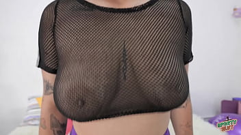 Preview 2 of New Teen Gangbang - Plump Cameltoe Big Natural Boobs Round Ass on this New Sporty Model!