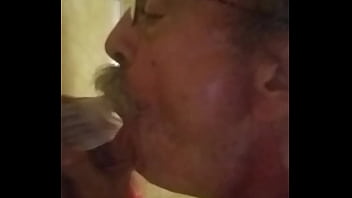 Preview 2 of Mother And Son Hotmoza - Dildo Sucking Old Guy