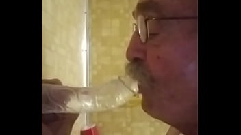 Preview 3 of Mother And Son Hotmoza - Dildo Sucking Old Guy