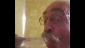 Preview 1 of Mother And Son Hotmoza - Dildo Sucking Old Guy